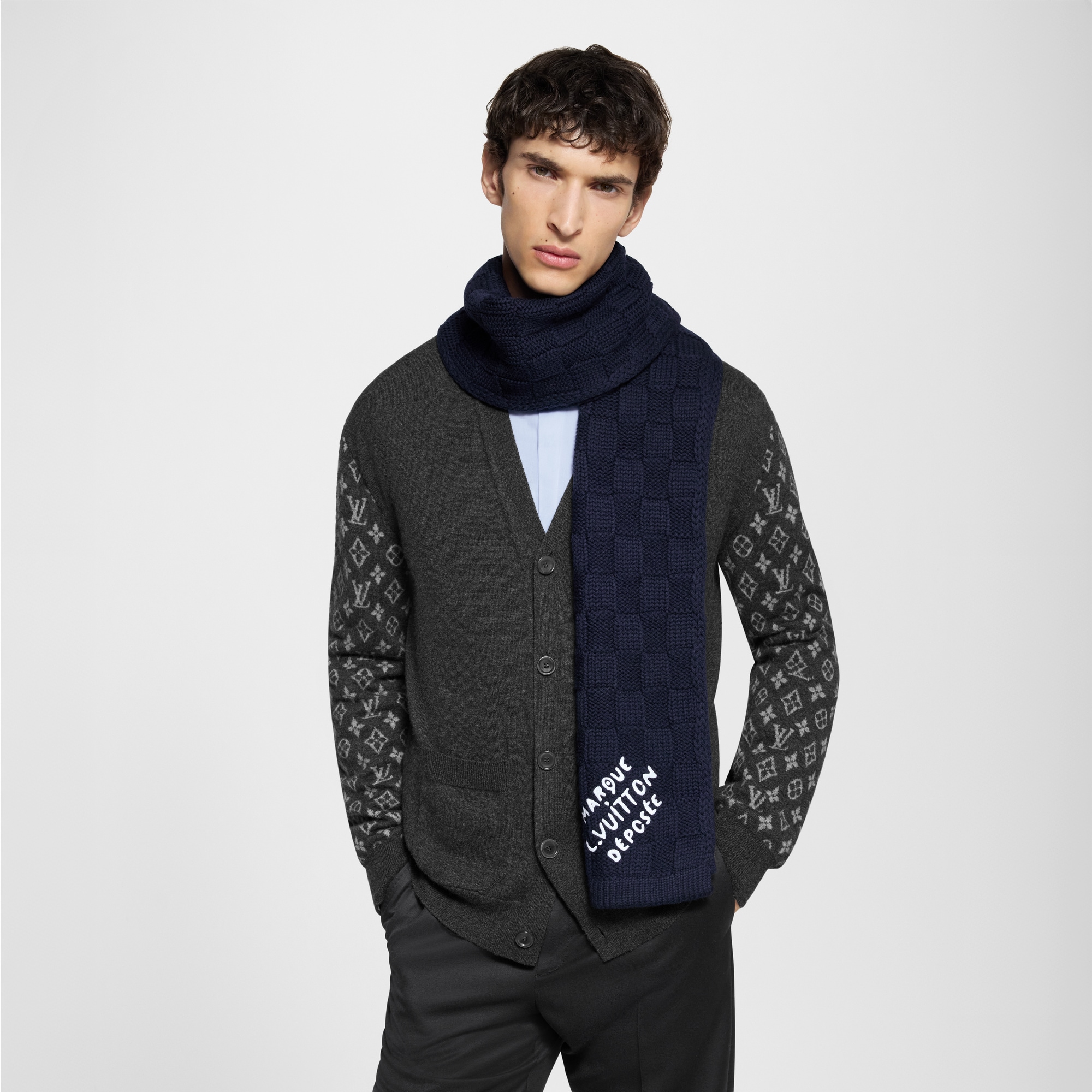 Damier Snug Scarf S00 - Holiday Gifts - Holiday Gifts For Him